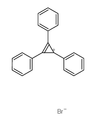 Cyclopropenylium,1,2,3-triphenyl-, bromide (1:1) structure