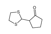 2-(1,3-dithiolan-2-yl)cyclopentan-1-one Structure