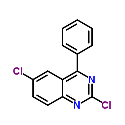 2,6-二氯-4-苯基喹唑啉结构式