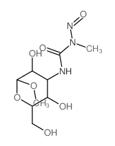 Altropyranoside, methyl-3-deoxy-3-(3-methyl-3-nitrosoureido)-, .alpha.-D- Structure