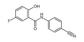 Benzamide, N-(4-cyanophenyl)-5-fluoro-2-hydroxy- (9CI)结构式