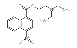 2-diethylaminoethyl 4-nitronaphthalene-1-carboxylate结构式