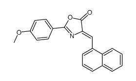 2-(4-methoxyphenyl)-4-(naphthalen-1-ylmethylidene)-1,3-oxazol-5-one Structure