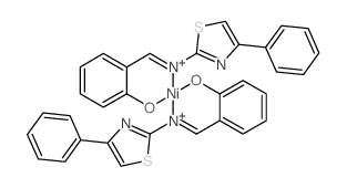 nickel; (6Z)-6-[[(4-phenyl-1,3-thiazol-2-yl)amino]methylidene]cyclohexa-2,4-dien-1-one结构式