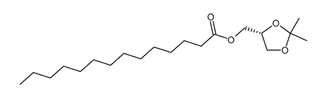 (R)-2,2-dimethyl-4-myristoyloximethyl-[1,3]dioxolane Structure