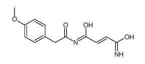 N'-[2-(4-methoxyphenyl)acetyl]but-2-enediamide Structure