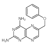 2,4-Pteridinediamine, 6-(phenoxymethyl)-结构式