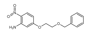 2-amino-1-nitro-4-(2-benzyloxyethoxy)benzene Structure