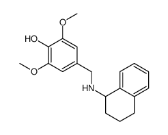 2,6-dimethoxy-4-[(1,2,3,4-tetrahydronaphthalen-1-ylamino)methyl]phenol Structure