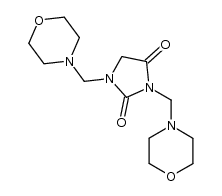 1,3-bis-morpholin-4-ylmethyl-imidazolidine-2,4-dione Structure