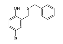 2-(benzylsulfanylmethyl)-4-bromophenol Structure