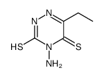 4-amino-6-ethyl-2H-1,2,4-triazine-3,5-dithione Structure