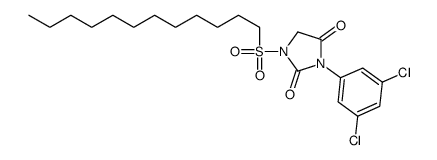 3-(3,5-dichlorophenyl)-1-dodecylsulfonylimidazolidine-2,4-dione结构式