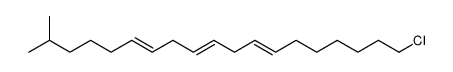 19-chloro-2-methylnonadeca-6,9,12-triene结构式