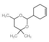 1,3-Dioxane,2-(3-cyclohexen-1-yl)-4,4,6-trimethyl- Structure