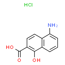 5-amino-1-hydroxy-2-naphthoic acid hydrochloride结构式