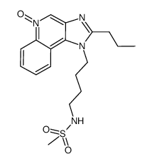 1-{4-[(methylsulfonyl)-amino]-butyl}-2-propyl-1H-imidazo[4,5-c]quinolin-5N-oxide Structure