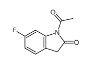 1-acetyl-6-fluoro-3H-indol-2-one结构式