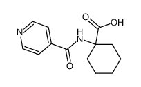 Cyclohexanecarboxylic acid, 1-[(4-pyridinylcarbonyl)amino]- (9CI)结构式