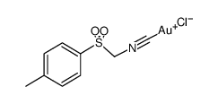 chloro((p-tosyl)methylisonitrile)gold(I)结构式