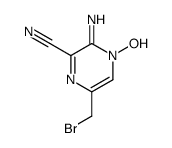 6-(bromomethyl)-4-hydroxy-3-iminopyrazine-2-carbonitrile Structure