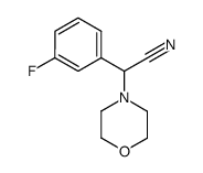 α-(3-fluorophenyl)-4-morpholineacetonitrile Structure