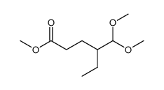 methyl 4-dimethoxymethyl-hexanoate结构式