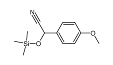 α-[(trimethylsilyl)oxy]-α-(p-methoxyphenyl)acetonitrile结构式