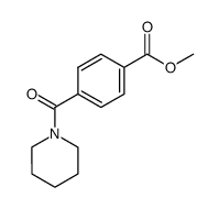 P-(PIPERIDINOCARBONYL)-,BENZOIC ACID METHYL ESTER Structure