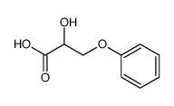 rac-2-hydroxy-3-phenoxypropanoic acid结构式