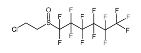 2-chloroethyl tridecafluorohexyl sulfoxide Structure