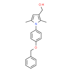 1H-PYRROLE-3-METHANOL, 2,5-DIMETHYL-1-[4-(PHENYLMETHOXY)PHENYL]-结构式