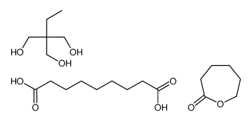 2-ethyl-2-(hydroxymethyl)propane-1,3-diol,nonanedioic acid,oxepan-2-one结构式