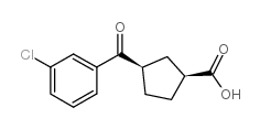 cis-3-(3-chlorobenzoyl)cyclopentane-1-carboxylic acid picture