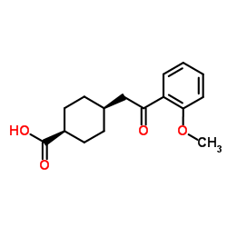 cis-4-[2-(2-Methoxyphenyl)-2-oxoethyl]cyclohexanecarboxylic acid Structure