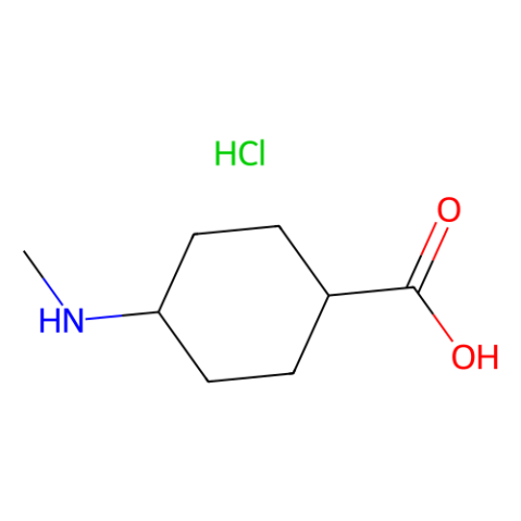 trans-4-(methylamino)cyclohexanecarboxylic acid;hydrochloride Structure