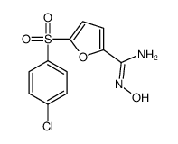 5-((4-Chlorophenyl)sulfonyl)-N-hydroxy-2-furancarboximidamide structure