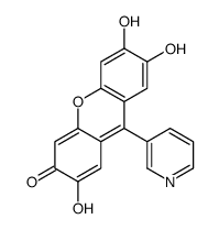 2,6,7-trihydroxy-9-pyridin-3-ylxanthen-3-one Structure