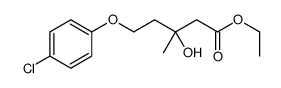 ethyl-(p-chlorophenoxy)-3-hydroxy-3-methylpentanoate Structure