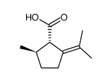 (1S)-2-Isopropylidene-5β-methylcyclopentane-1α-carboxylic acid Structure