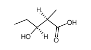 [2R,3S]-(-)-3-hydroxy-2-methylpentanoic acid Structure