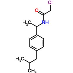 2-Chloro-N-[1-(4-isobutylphenyl)ethyl]acetamide structure