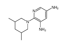 3,5-Pyridinediamine,2-(3,5-dimethyl-1-piperidinyl)-(9CI) Structure