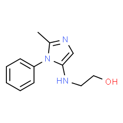 Ethanol, 2-[(2-methyl-1-phenyl-1H-imidazol-5-yl)amino]- (9CI)结构式