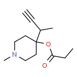 4-Piperidinol,1-methyl-4-(1-methyl-2-propynyl)-,propionate(ester)(8CI)结构式