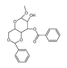 METHYL-3-O-BENZOYL-4,6-O-BENZYLIDENE-BETA-D-MANNOPYRANOSIDE结构式