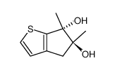 (5S,6R)-5,6-dimethyl-5,6-dihydro-4H-cyclopenta[b]thiophene-5,6-diol Structure