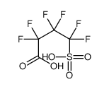 2,2,3,3,4,4-hexafluoro-4-sulfobutanoic acid结构式