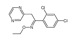 2',4'-dichloro-2-(2-pyrazinyl)-acetophenone O-ethyl oxime结构式