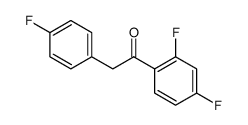 Ethanone, 1-(2,4-difluorophenyl)-2-(4-fluorophenyl) Structure